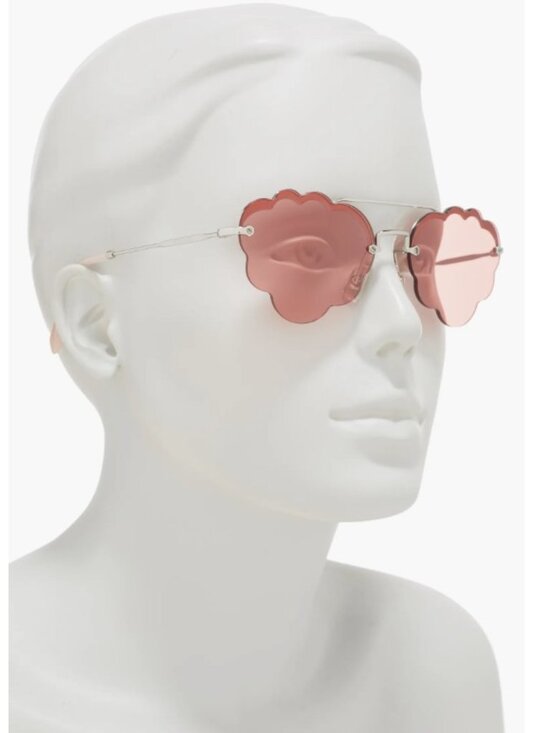 Miu Miu 58mm Irregular Fashion Sunglasses